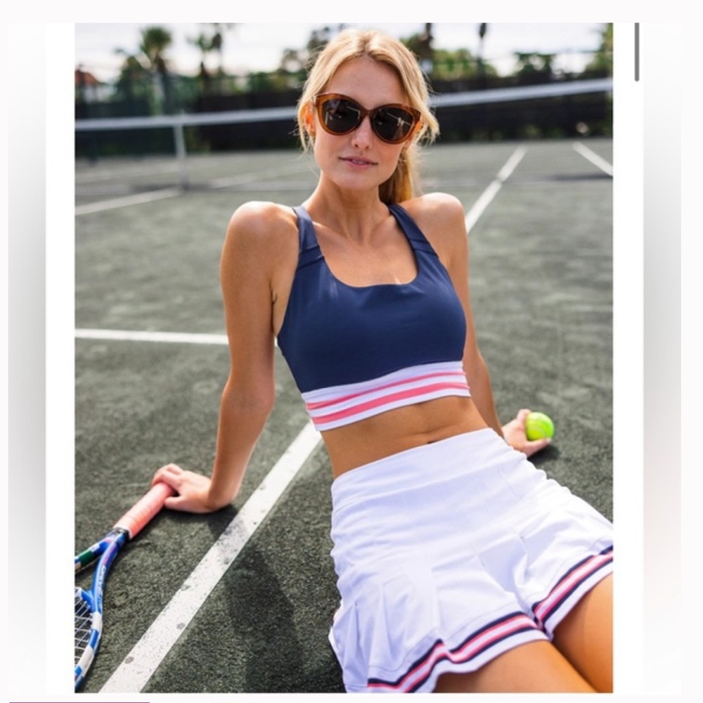 Southern Tide Gwen White Pleated Tennis Skort Golf Skirt Small